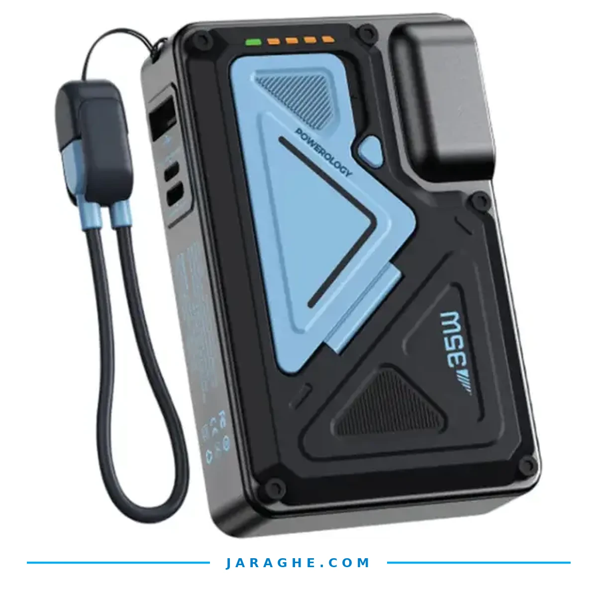 power-bank-powerology-ppbcha80-10000mah-ac-plug-jaraghe-01-main پاوربانک پاورولوجی مدل PP080 ظرفیت 10000 میلی آمپر ساعت - تصویر 1